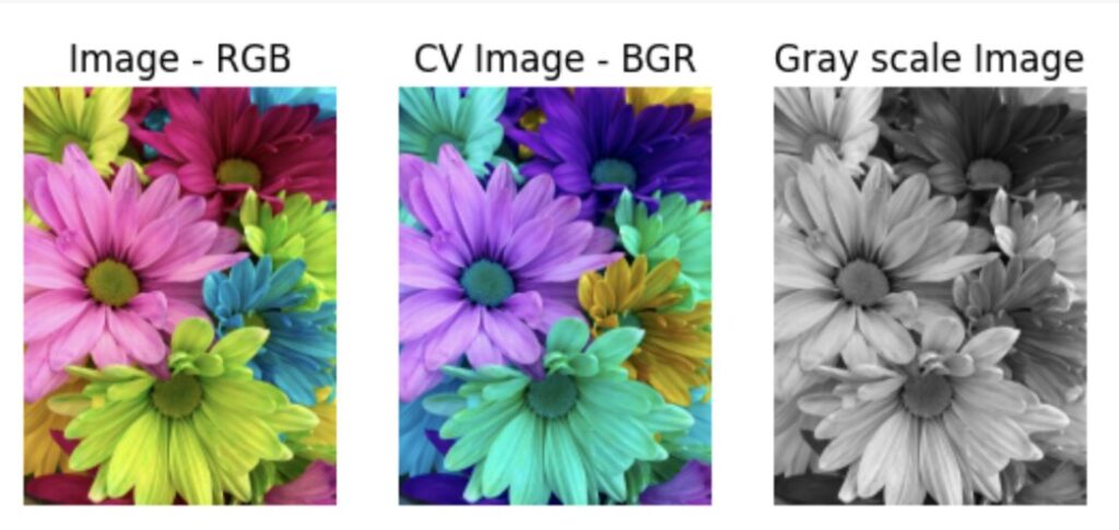 Color Image in different color channels
